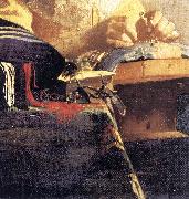 VERMEER VAN DELFT, Jan The Lacemaker (detail) qwr USA oil painting reproduction